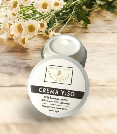 crema viso con 80% di bava di lumaca