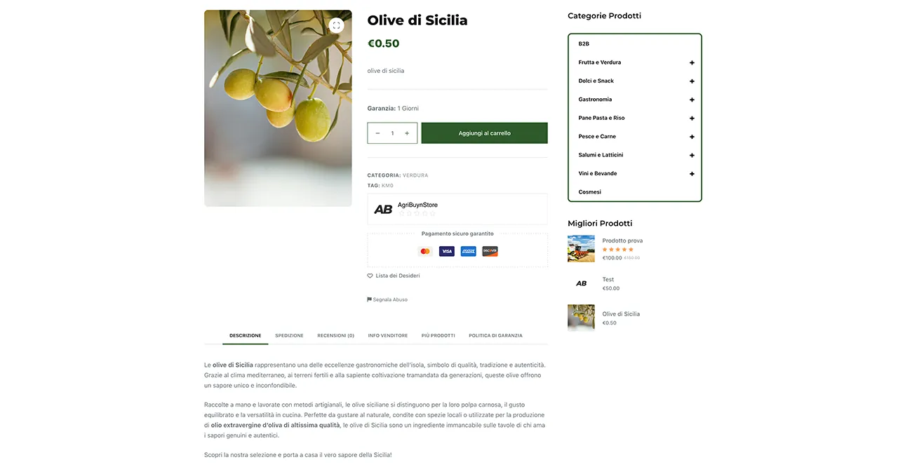 Creazione Prodotto