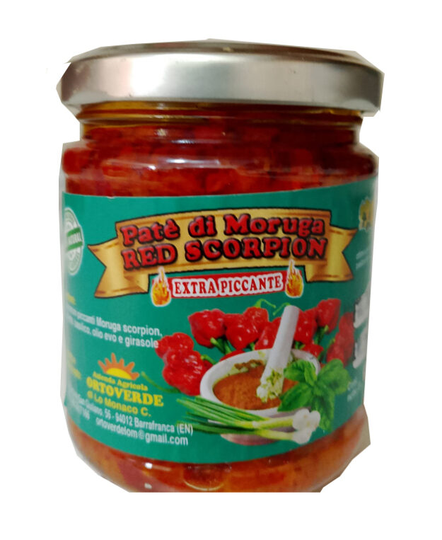 cropped-PATE-DI-MORUGA-RED-SCORPION.jpeg Crema spalmabile di MORUGA RED SCORPION “EXTRA PICCANTE” - immagine 1