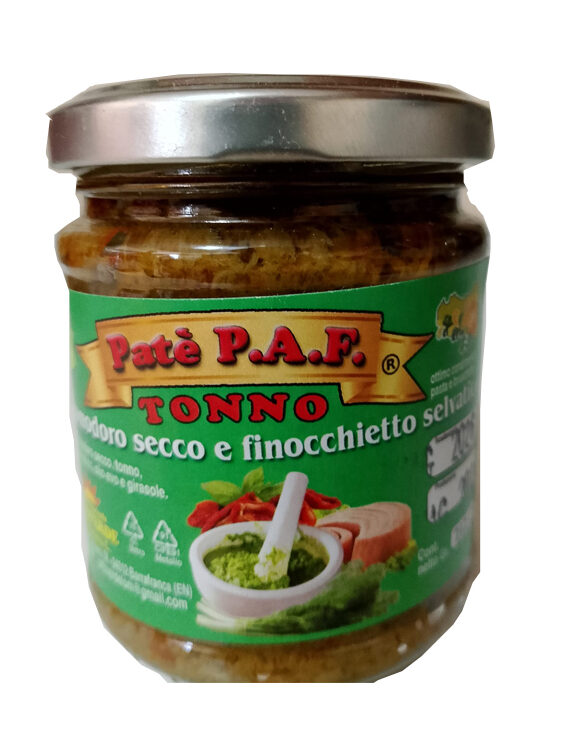 cropped-PATE-PAF-AL-TONNO.jpeg Crema spalmabile P.A.F. tonno pomodoro secco e finocchietto selvatico - immagine 1