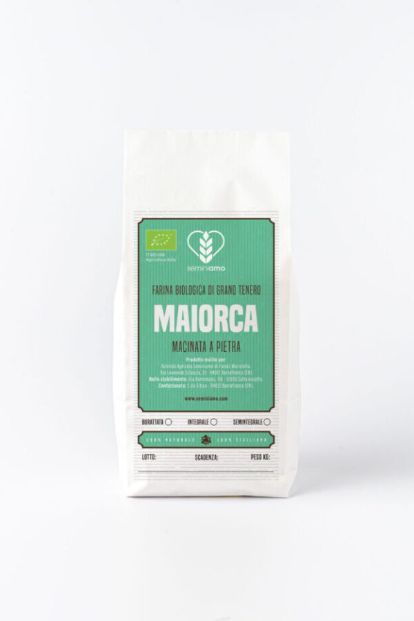 Farina di MAIORCA di grano duro macinata pietra naturale sicilia