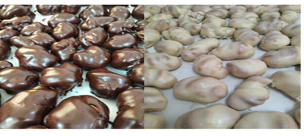 Taralli misti al cioccolato nero e bianco